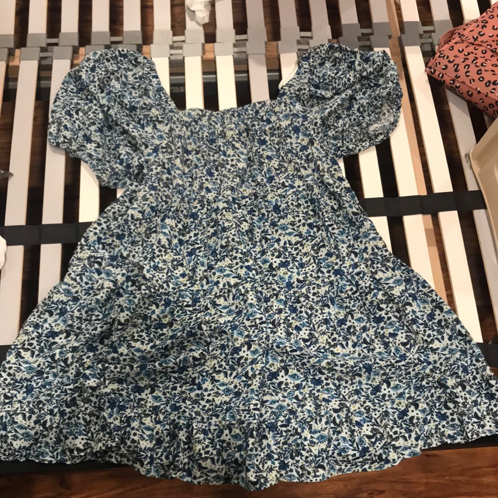 Blue floral sundress